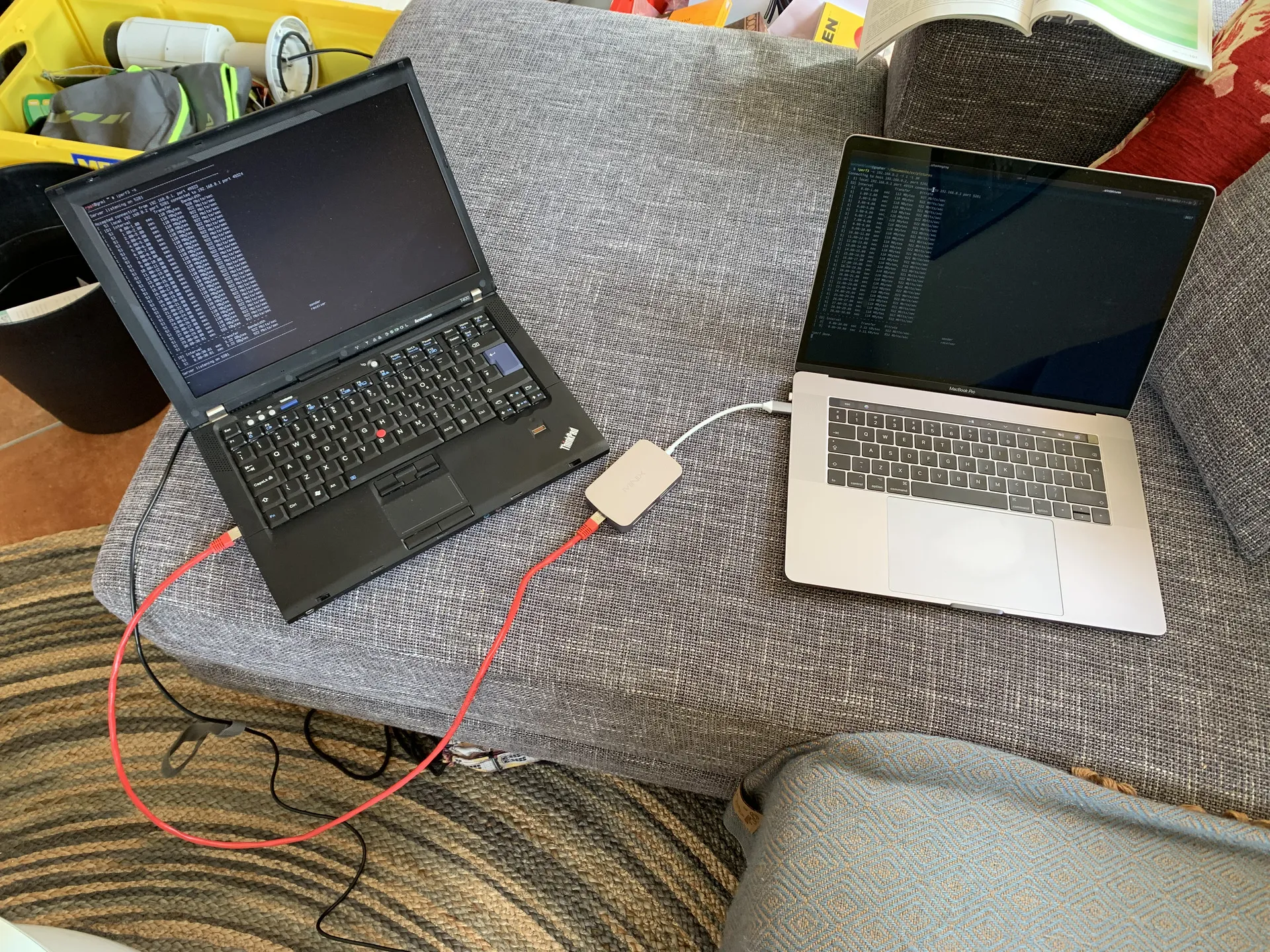 Baseline test with known-good CAT6a cable